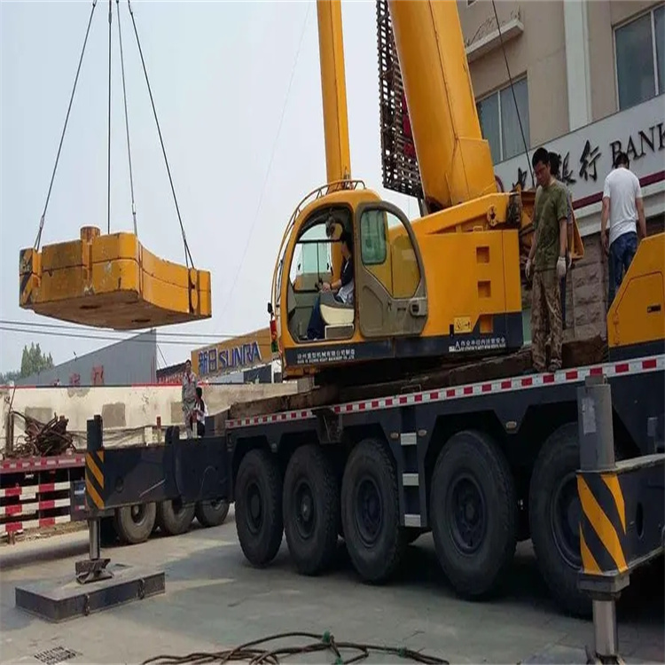 黎平当地吊车出租|机器吊装|75吨|工厂搬迁服务